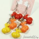 Sweet & Co. - Rainbow Red Candy Cherries Earrings