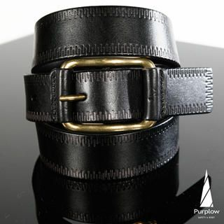 Genuine Leather Patterned Belt