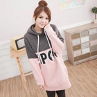 CatWorld - Color-Block Hooded Printed Pullover