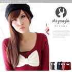 Maymaylu Dreams - Fleece-Bow Accent Cotton Tee