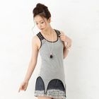 ageha@shibuya - Asymmetric-Hem Studded Tank Top