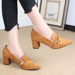 Forkix Boots - 扭結粗跟樂福鞋 Forkix Boots - 扭結粗跟樂福鞋