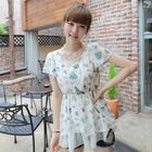 CLICK - Ruffled Hem Chiffon Top