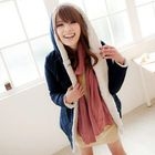 Tokyo Fashion - Fleece-Trim Padded Hooded Coat