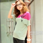 Ando Store - Swallow Print Two-Tone Top