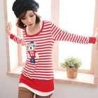 CatWorld - Teddy Bear Appliqué Striped Top