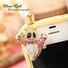 Miss Girl - Rhinestone Mobile Earphone Plug
