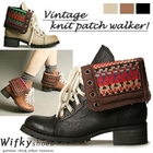 Wifky - Knit-Panel Short Boots