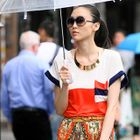 SOHO Central - Pocket-Detail Color-Block Top (Belt not Included)