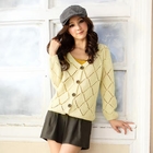 Tokyo Fashion - Diamond Pattern Pointelle Cardigan
