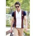CITY AND THE MAN - Short-Sleeve Color-Blocked Polo Shirt