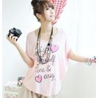 59 Seconds - Dolman-Sleeve Print Top