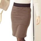 ZOO - Side-Zip Striped Pencil Skirt