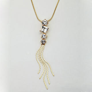 Rhinestone Fringed Necklace Rhinestone Fringed Necklace