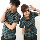MR.PARK - Short-Sleeve Plaid Shirt
