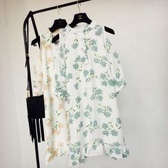 Cotton Candy - 印花中袖雪纺连衣裙 Cotton Candy - 印花中袖雪纺连衣裙