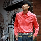 Purplow - Front Pleated Dress Shirt