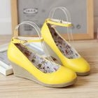 Smoothie - Ankle-Strap Wedge Pumps