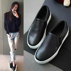 Wello - Faux Leather Slip-Ons Wello - Faux Leather Slip-Ons