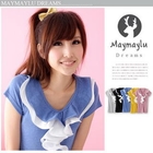 Maymaylu Dreams - Ruffled V-Neck Cotton Tee