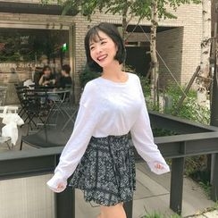WITH IPUN - Band-Waist Pattern Shorts WITH IPUN - Band-Waist Pattern Shorts