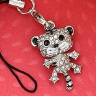 Miss Girl - Rhinestone Tiger Mobile Strap