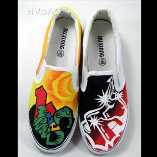 'Graffiti World' Slip-Ons