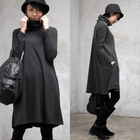 HALUMAYBE - Turtleneck Wool Blend Dress