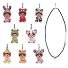 Atelier - MCC Black Baroque Pearl Long Necklace with Animal MCC Monchhichi