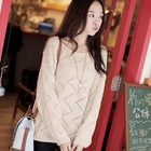 Clair Beauty - Crochet-Knit Sweater