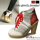 Wifky - Faux-Leather High-Top Sneakers