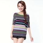 O.SA - Elbow-Sleeve Striped T-Shirt