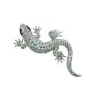 Briolette - Crystal 'Lizard' Brooch