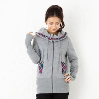 Check-Trim Hooded Jacket Check-Trim Hooded Jacket