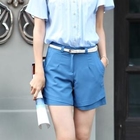 STYLEKELLY - High-Waist Chiffon Shorts