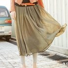 Ando Store - Dotted Chiffon Long Skirt