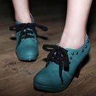 Smoothie - Lace-Up Studded Shoe Boots