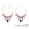 Amadore - Beaded Golden Hoop Earrings