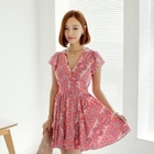 SUVINSHOP - Paisley Print A-Line Dress