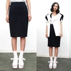 miss panda - Pinstripe Pencil Skirt