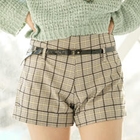 45SEVEN - Set: Houndstooth Check Shorts + Belt