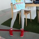 PIPPIN - Inset Miniskirt Striped Leggings