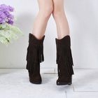 Smoothie - Genuine Leather Fringed Boots