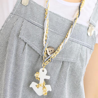Rope & Chain Anchor Necklace
