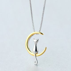A’ROCH - 925 Sterling Silver Cat Pendant Necklace A’ROCH - 925 Sterling Silver Cat Pendant Necklace