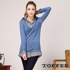 TOFFEE - Inset Check Shirt Top
