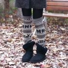 iswas - Nordic-Pattern Leg Warmers