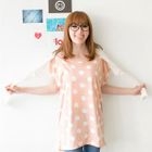 Tokyo Fashion - Set: Polka-Dot Long Top  + Scarf