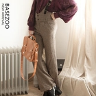 ZOO - Button-Detail Gingham Jumper Pants