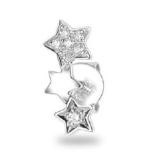 18K White Gold Diamond Single Earring 18K White Gold Diamond Single Earring